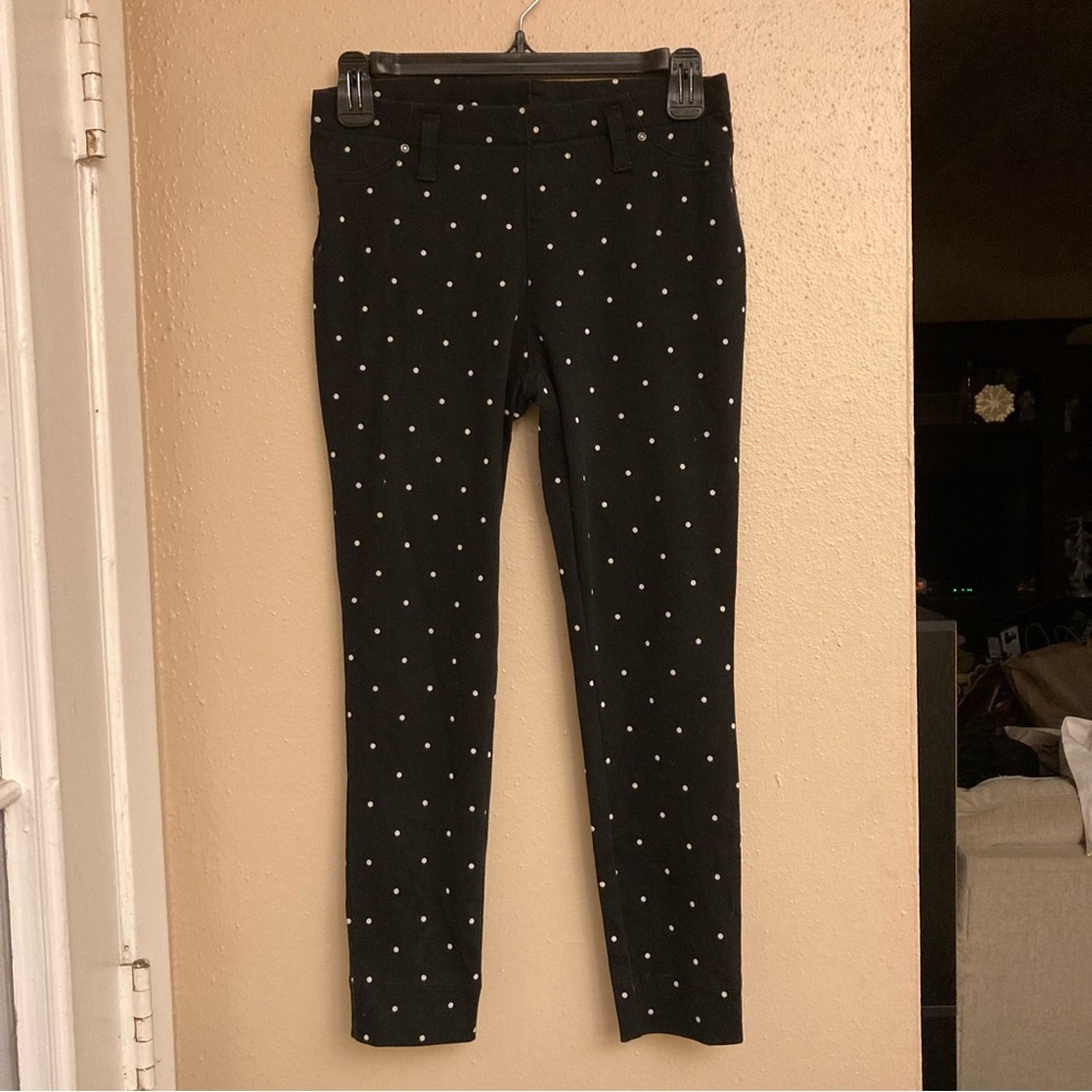 Time and Tru Black Polka Dot Pants